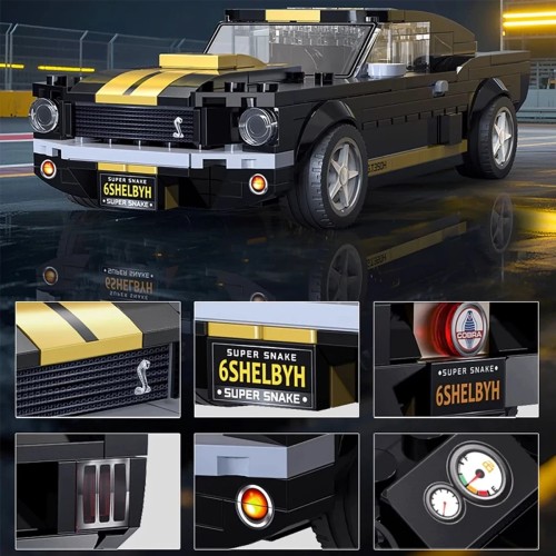 Szczegóły wykonania klocki Mustang GT350H kierownica zegary i felga sportowa