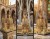 Model bazyliki Sagrada Familia z klocków widok z przodu z boku i z tyłu